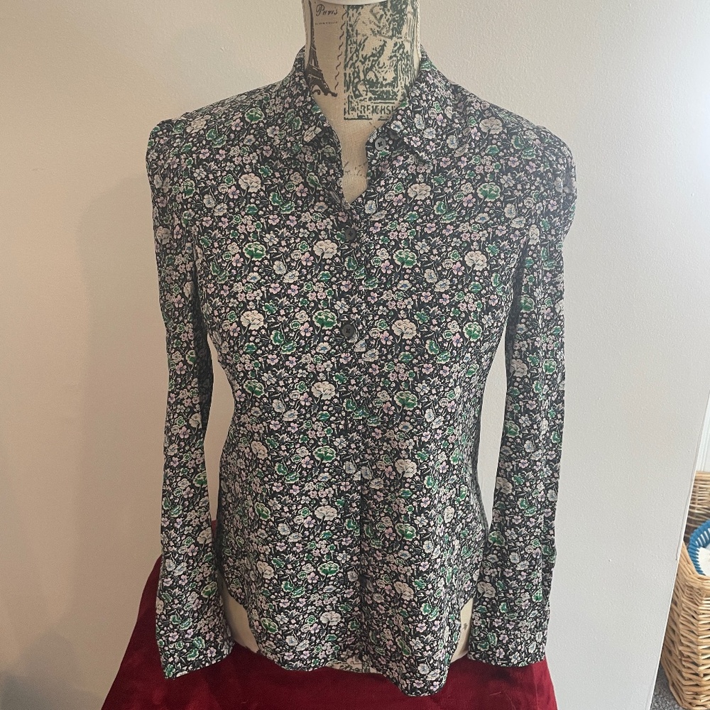 REBECCA TAYLOR - Floral Top/Blouse - Size 0 - NWT